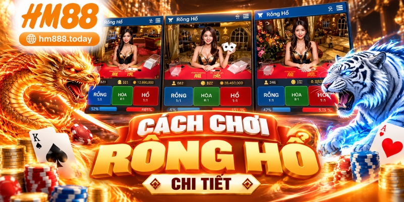 Cập nhật cách chơi Rồng Hổ đánh bài chi tiết